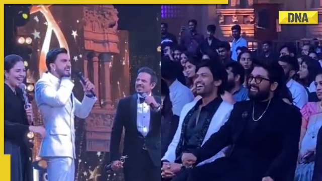 Ranveer Singh recreates iconic Pushpa scene with original Telugu dialogue, Allu Arjun reacts - Vimarsana News