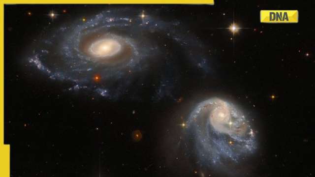NASA's HUBBLE Space Telescope captures incredible images of two interacting galaxies - Vimarsana News