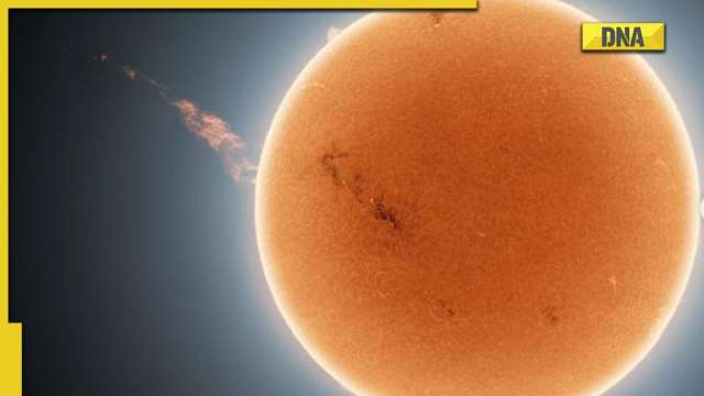 Przerażająca erupcja słońca uwolniła milion-kilometrową kolumnę plazmy
