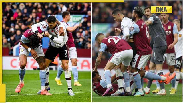 Cristiano Ronaldo, Tyrone Mings se livrent à une bagarre de style WWE sur le terrain ;  la vidéo devient virale