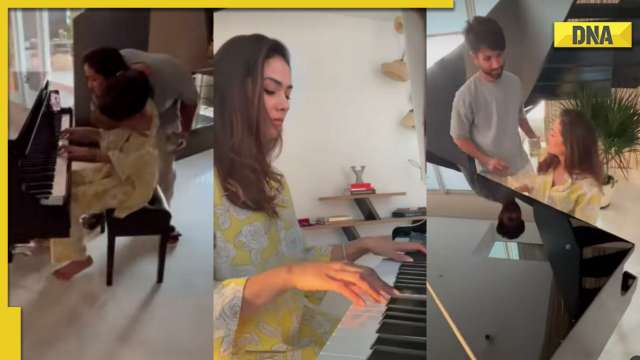 Shahid Kapoor hugs Mira Rajput as she plays Kabir Singh song on piano, Kiara Advani reacts