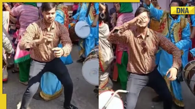 Man's hilarious dancing moves in baraat goes viral, netizens say 'mauj kardi' - Vimarsana News