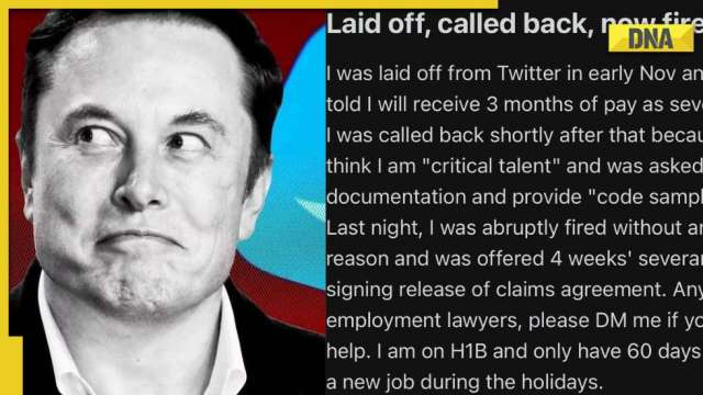 Fired, recalled, then laid off again: Former Twitter employee recounts harrowing ordeal - Vimarsana News