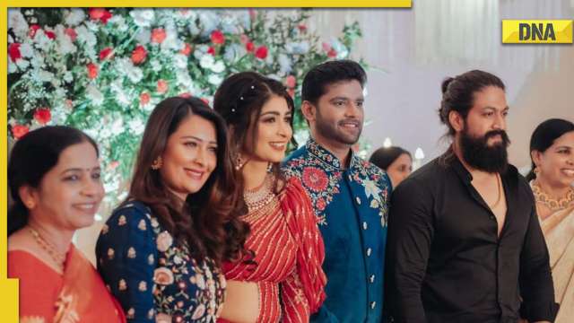 Aditi Prabhudeva gets her fangirl moment as Yash and wife Radhika Pandit attend actress' wedding reception - Vimarsana News