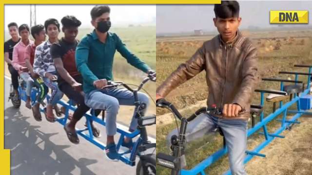 Man builds 6-seater cycle that runs on electricity, netizens hail desi jugaad - Vimarsana News