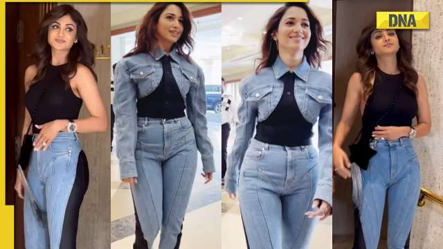 Tamannaah Bhatia gets brutally trolled for wearing double-toned jeans,  netizens say 'Shilpa Shetty wore it better