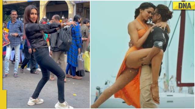 Girl dances to Pathaan's 'Besharam Rang' on crowded street, viral video wows internet - DNA India