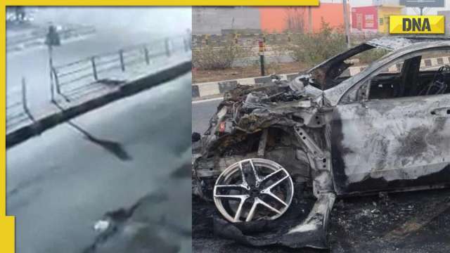 Rishabh Pant's horrific car accident caught on camera; CCTV footage