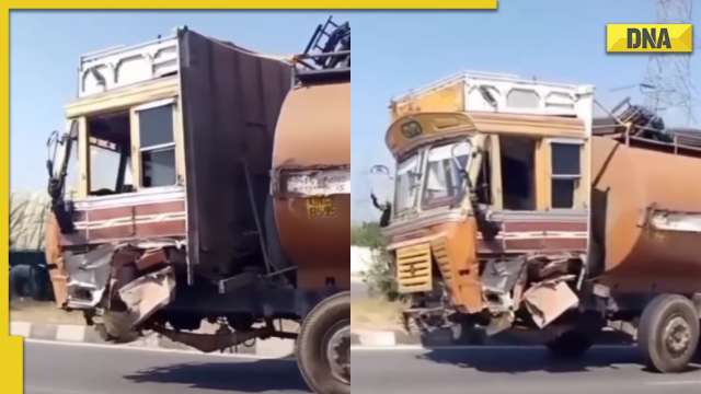 Viral Video Man Drives Truck Without Front Wheels Netizens Say Heavy