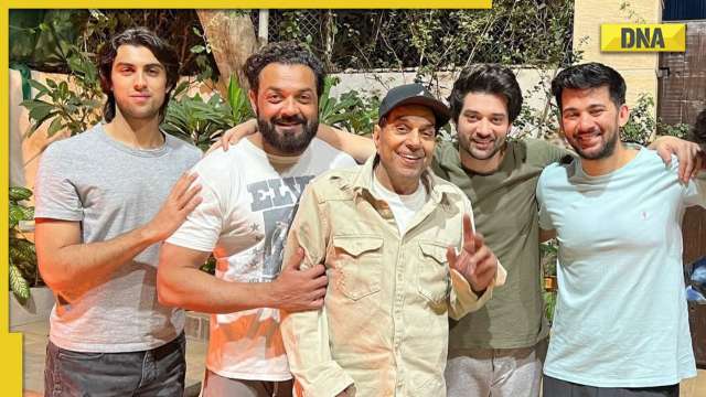 Dharmendra celebrates Lohri with son Bobby Deol, grandsons Aryaman, Karan, Rajveer; netizens call them 'best family' - Vimarsana News