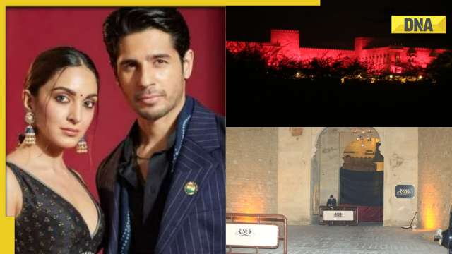 Watch: Kiara Advani-Sidharth Malhotra's wedding venue Suryagarh Palace lights up as celebrations kick off - Vimarsana News