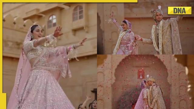 Watch: Kiara Advani dances down the aisle, shares dreamy kiss with ...