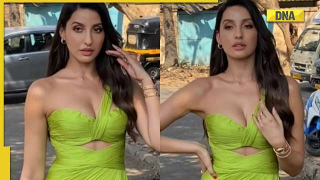 Sia Sexy Sexy Nangi Ladki Sex Video - Nora Fatehi sets the internet on fire in sexy green dress, video goes viral