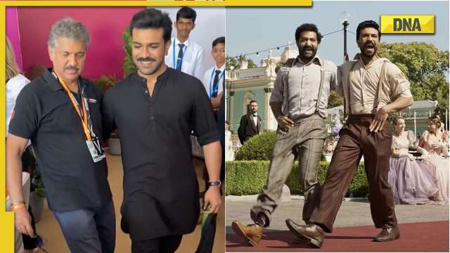 Ram Charan teaches Naatu Naatu hookstep to businessman Anand Mahindra, latter wishes 'good luck' for RRR at Oscars - Vimarsana News