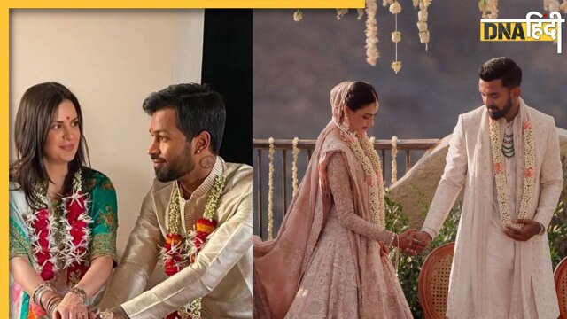 hardik pandya kl rahul axar patel haris rauf indian cricketers wedding beautiful images  