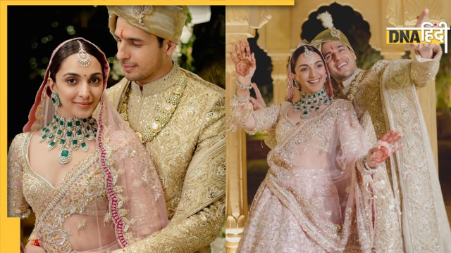 Kiara advani Sidharth malhotra wedding outfit 