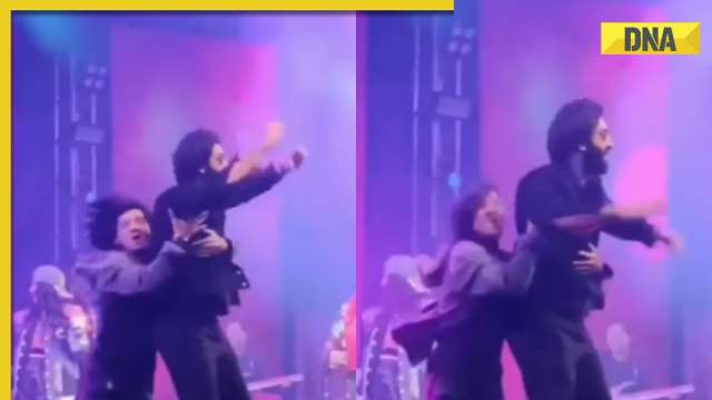 Ranbir Kapoor's fan breaches security and grabs him mid-event: See video