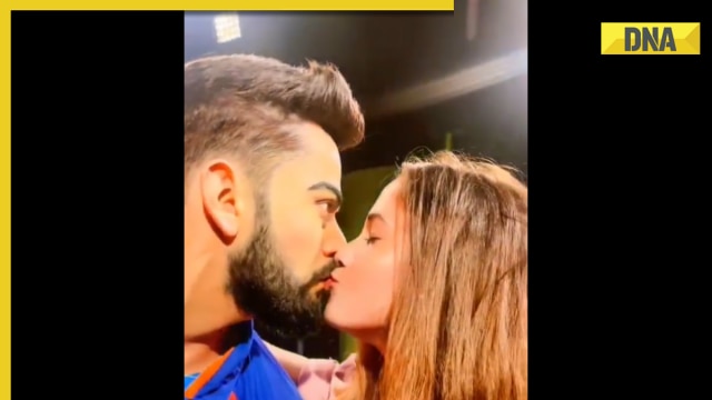 Watch: Team India ex-skipper Virat Kohli's fan plants kiss on his wax statue, netizens call for 'Anushka bhabhi' - Vimarsana News