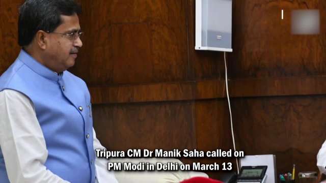 Tripura Cm Manik Saha Calls On Pm Narendra Modi 4716