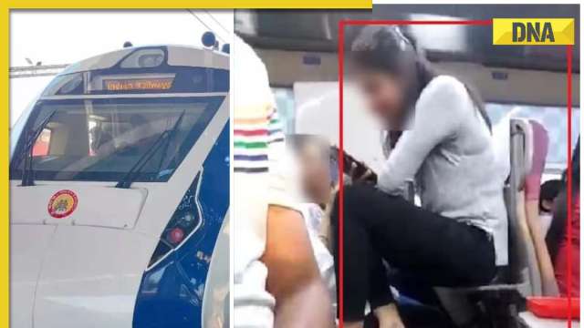Woman sits on serving tray in Vande Bharat train, viral photo angers internet - Vimarsana News