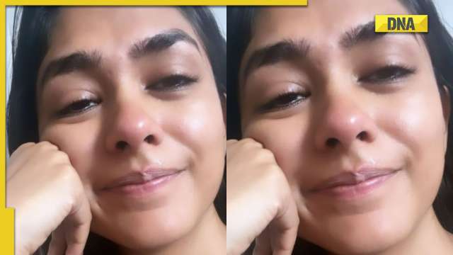 Mrunal Thakur shares teary-eyed selfie with cryptic note, says 'it's okay to be naive and vulnerable'