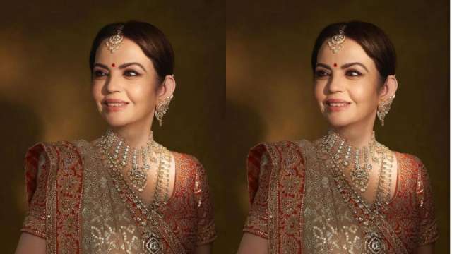 Bride Isha wore Nita Ambani's wedding sari - Rediff.com