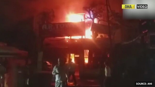 Massive fire breaks out in AR Tower in Kanpur, 15-16 fire Tenders on spot