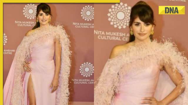 Penelope Cruz looks mesmerising in blush-pink gown on pink carpet of NMACC, netizens say ‘so well dressed’