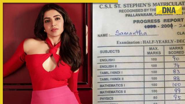 Check out Samantha Ruth Prabhu's reaction after her 10th-class report card goes viral - Vimarsana News