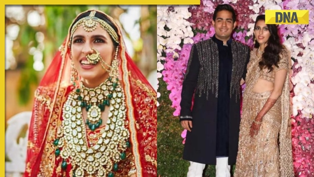 Akash Ambani's wife Shloka Mehta makes a glamourous bride in lehenga