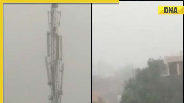 Watch: Powerful storm knocks down massive mobile tower in Rajasthan's Nagaur - Vimarsana News