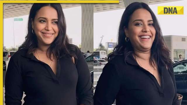 Mom-to-be Swara Bhasker stuns paps with no makeup look, flaunts baby bump in short black dress