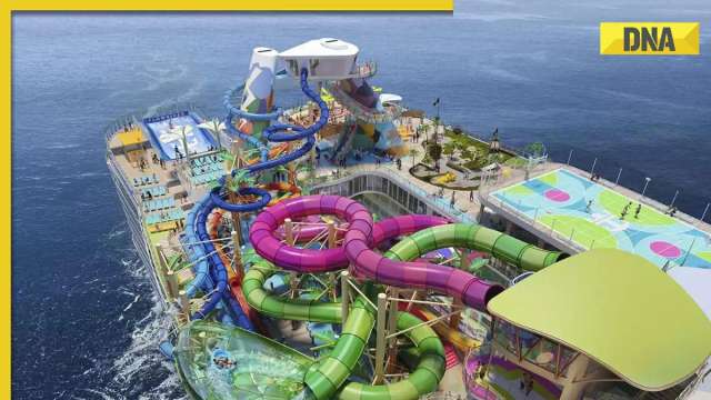 In Pics World S Largest Cruise Ship Features Largest Waterpark At Sea