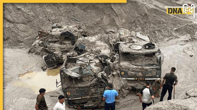 Cloudburst triggers flash floods in Sikkim.