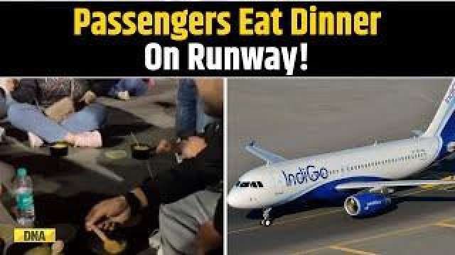 IndiGo Passengers Eat Food On Runway Next To Plane After 12-Hour Flight Delay