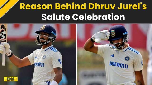 IND vs ENG 4th Test: Dhruv Jurel Hits Maiden Half Century, Salute Celebtration Goes Viral