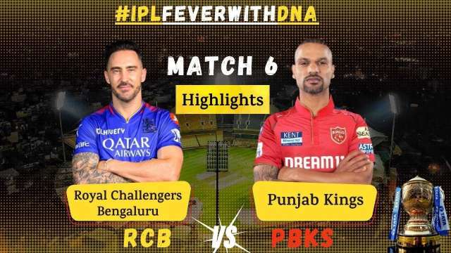 RCB vs PBKS Highlights 1st Innings: Royal Challengers Bengaluru Need 177 Runs To Win | IPL 2024