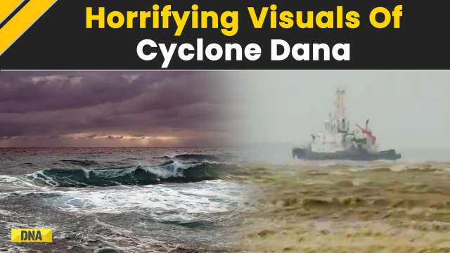 Cyclone Dana Update: Scary Footage Of Cyclone Dana From Odisha-West Bengal Coast