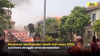 Myanmar Earthquake: Chaos On Streets As 1,000+ Dead In Devastating Quake, Building Reduced To Dust
