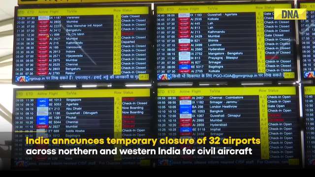 India Pakistan War News: 32 Airports Close Across India Amid Rising Tensions With Pakistan |Breaking