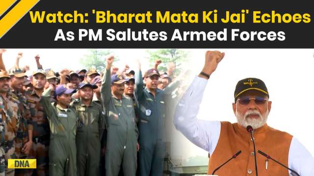 India Pakistan News: 'Bharat Mata Ki Jai' Echoes As PM Modi Salutes Armed Forces | PM Modi Speech