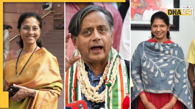 Supriya Sule, Shashi Tharoor, Kanimozhi