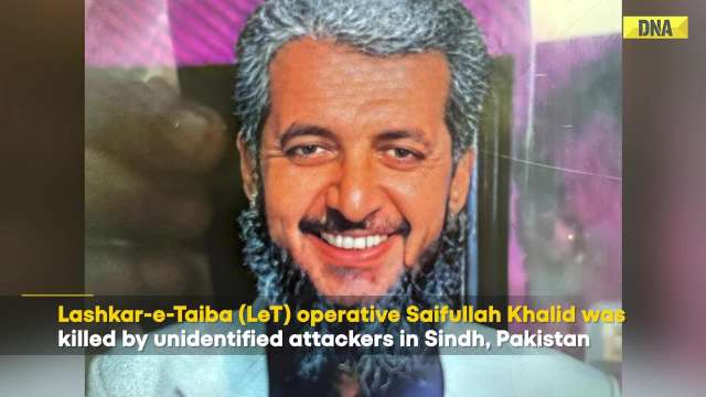 India Pakistan News: Top LeT Terrorist Behind India Attacks Killed In Pakistan | Saifullah Khalid