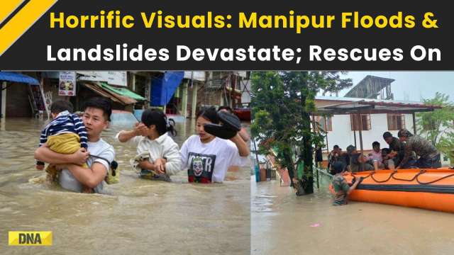 Northeast Floods: Manipur Hit By Landslides; Thousands Displaced, Rescues Intensify | Manipur Floods