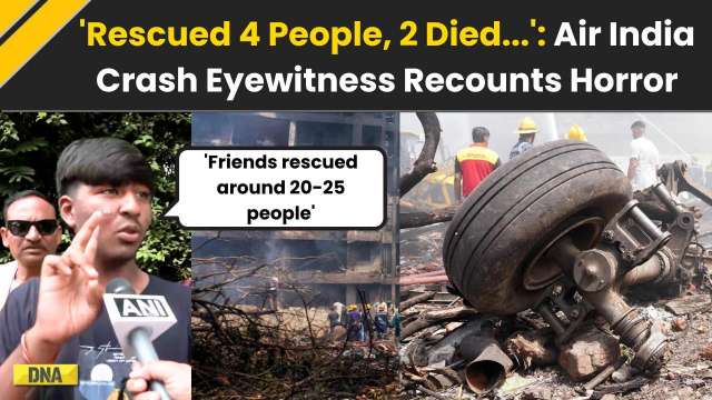 Ahmedabad Plane Crash: Air India Plane  Crash Eyewitness Recounts Horror | Ahmedabad Crash