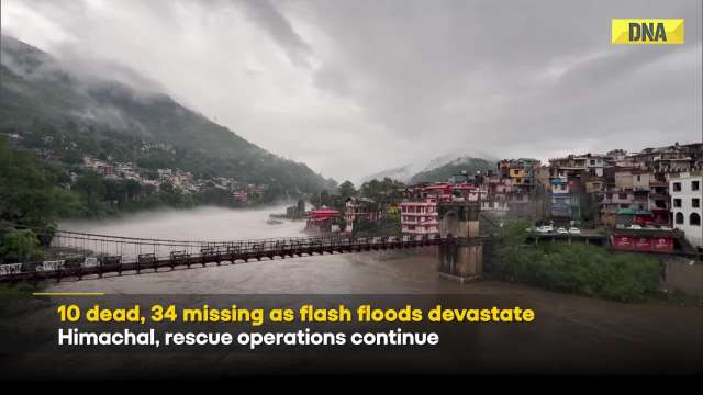 Himachal Pradesh Landslide: At Least 10 Dead, 34 Missing After Flash Floods Hit Himachal