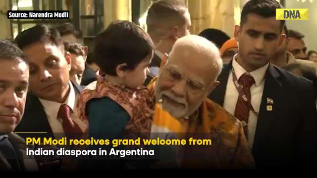 PM Modi News: PM Modi Receives Grand Welcome From Indian Community In Buenos Aires, Argentina