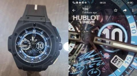 Hublot कंपनी  की लिमिटेड एडिशन घड़ी थी