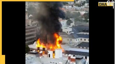 south africa parliament fire