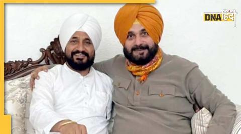 CM Charanjit Singh Channi with Navjot Singh Sidhu.